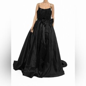 Jovani 44587  Sleeveless A Line Gown Embellished Beaded Bodice Spaghetti Straps